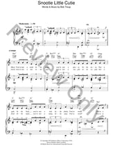 Snootie Little Cutie piano sheet music cover